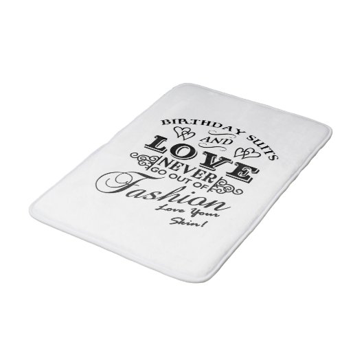 Positief lichaamsAfbeelding, hou van je huid Badmat (Gekanteld)