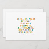 Positief | LIEFDE, VREUGDE, VREDE  Kaart (Voorkant / Achterkant)