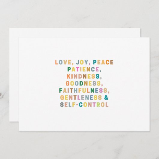 Positief | LIEFDE, VREUGDE, VREDE  Kaart (Voorkant / Achterkant)