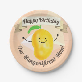 Positief Mango Pun - Birthday Mangonificente Mam Papieren Bordje