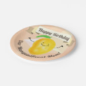 Positief Mango Pun - Birthday Mangonificente Mam Papieren Bordje (Gekanteld)