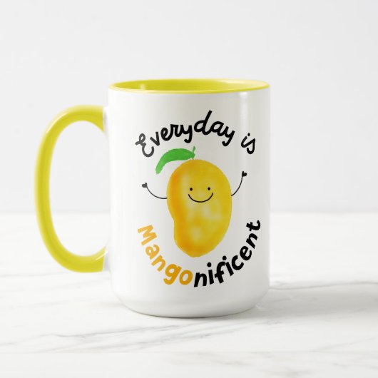 Positief Mango Pun - Elke dag is misleidend Mok (Links)