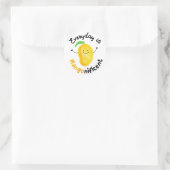Positief Mango Pun - Elke dag is misleidend Ronde Sticker (Tas)