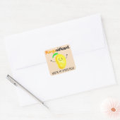 Positief Mango Pun - Elke dag is misleidend Vierkante Sticker (Envelop)