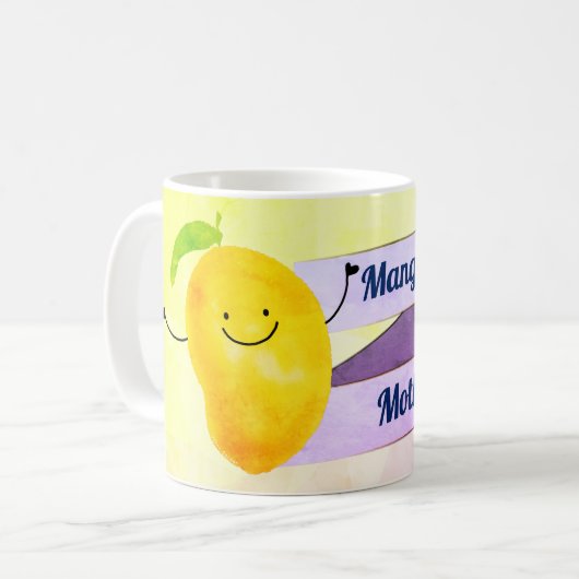 Positief Mango Pun - Mangonifictieve moeder Koffiemok (Voorkant links)
