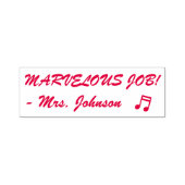 Positief "MARVELOUS JOB!" Leraar Rubber Stamp Zelfinktende Stempel (Design)