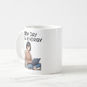 Positief meisje koffiemok (Voorkant links)