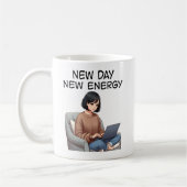 Positief meisje koffiemok (Links)