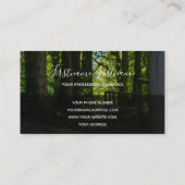 Positief motivatie citaat met bosspoor visitekaartje (Achterkant)