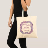 Positief Motivatie prijsdecoratief citaat Tote Bag (Voorkant (product))