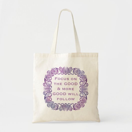 Positief Motivatie prijsdecoratief citaat Tote Bag (Voorkant)