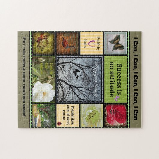 Positief n-opsplitsen legpuzzel (Horizontaal)