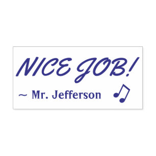 Positief "NICE JOB!" Rubberstempel Zelfinktende Stempel
