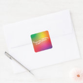 Positief offerte ontwerp vierkante sticker (Envelop)