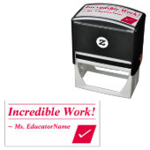 Positief "Ongelooflijk werk!" Rubberstempel Zelfinktende Stempel (In situ)
