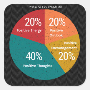 Positief optimistische Sticker