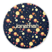 Positief orbitale kosmische nachtelijke hemel keramische knop (Voorkant)