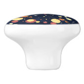 Positief orbitale kosmische nachtelijke hemel keramische knop (Zijkant)