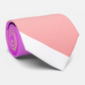 Positief Paars Stropdas met Vibes Pastel Minimalis (Opgerold)