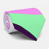 Positief Paars Stropdas met Vibes Pastel Minimalis (Opgerold)