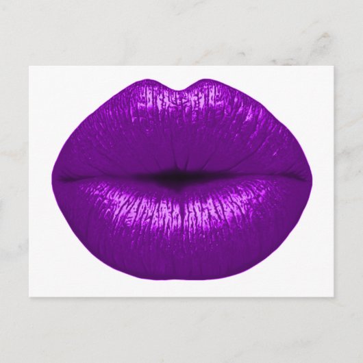 POSITIEF PAARSE LIPSTICK MAKEUP BEAUTY MODE P BRIEFKAART (Voorkant)