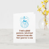 Positief pandemisch Wenskaart Kaart (Gele Bloem)