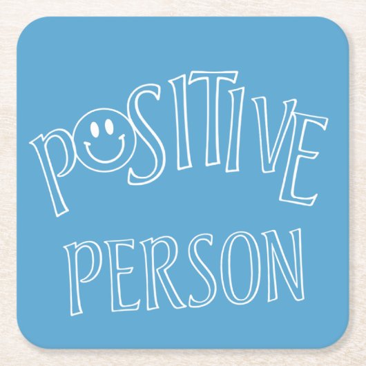 Positief Persoon Kartonnen Onderzetters (Voorkant)
