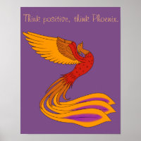 Positief Phoenix-Poster