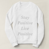 Positief positieve vrouwenkrans trui (Design voorkant)