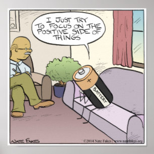 Positief Poster batterij