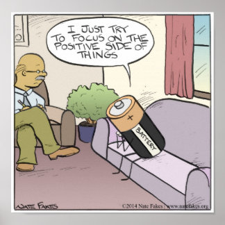 Positief Poster batterij