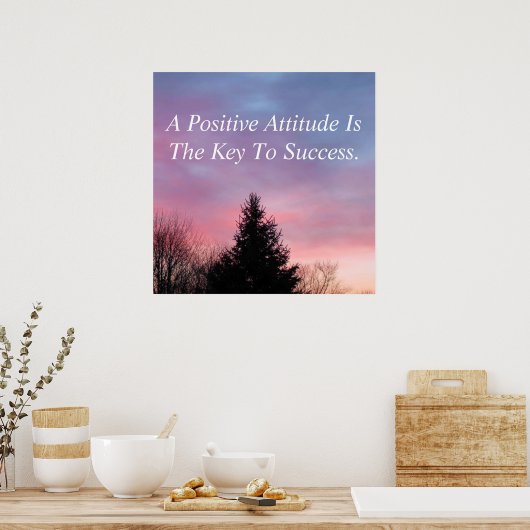 Positief Poster Inspirerend Poster (Keuken)