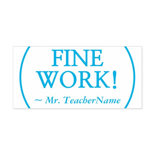 Positief "PRIMA WERK!" Instructeur Rubber Stamp Zelfinktende Stempel (Design)