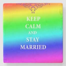 Positief Quote Marriage Marble Stone Onderzetter