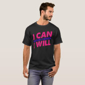 Positief Quote Vertrouwenwekkende Mannen Vrouwen K T-shirt (Voorkant volledig)