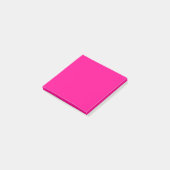 Positief roze eenvoudig 3" vierkant post-it® notes (Schuin)