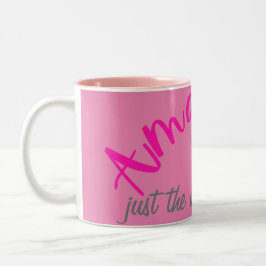 Positief Roze Geweldig Precies Zoals Je Bent Dames Tweekleurige Koffiemok
