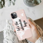 Positief roze laat het avontuur Wereldkaart beginn iPhone 11Pro Max Hoesje<br><div class="desc">Positief roze laat het avontuur Wereldkaart beginnen</div>