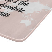 Positief roze laat het avontuur Wereldkaart beginn Snijplank (Hoek)