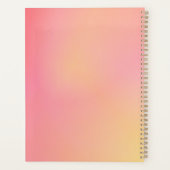 Positief Roze Peach Gradiënt Esthetisch "Geloof" Planner (Achterkant)