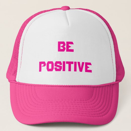 Positief roze pet (Voorkant)