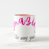 Positief Roze Verbazingwekkend Net zoals je vrouwe Tweekleurige Koffiemok (Center)