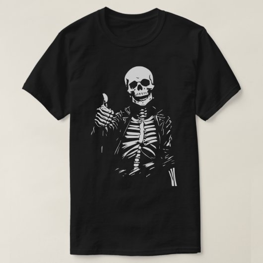 positief skelet t-shirt (Design voorkant)