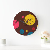 Positief, speels, gelukkig, modern, koel grote klok (Huis)