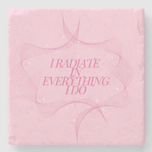 Positief, Spiritueel, Inspirerend, Motiverend  Stenen Onderzetter