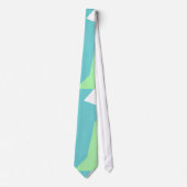 Positief Stropdas van Vibes Turquoise Blue Abstrac (Voorkant)