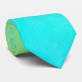 Positief Stropdas van Vibes Turquoise Blue Abstrac (Opgerold)