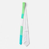 Positief Stropdas van Vibes Turquoise Blue Abstrac (Achterkant)