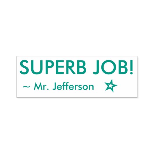 Positief "SUPERB JOB!" Rubberstempel sorteren Zelfinktende Stempel (Design)