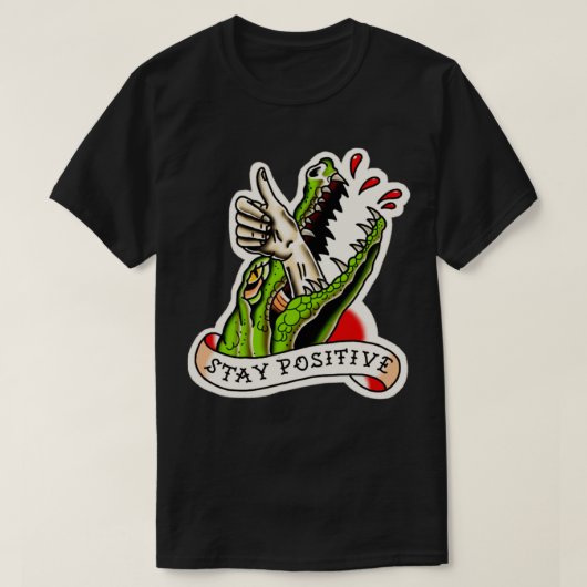 Positief traditioneel Tattoo T-shirt (Design voorkant)